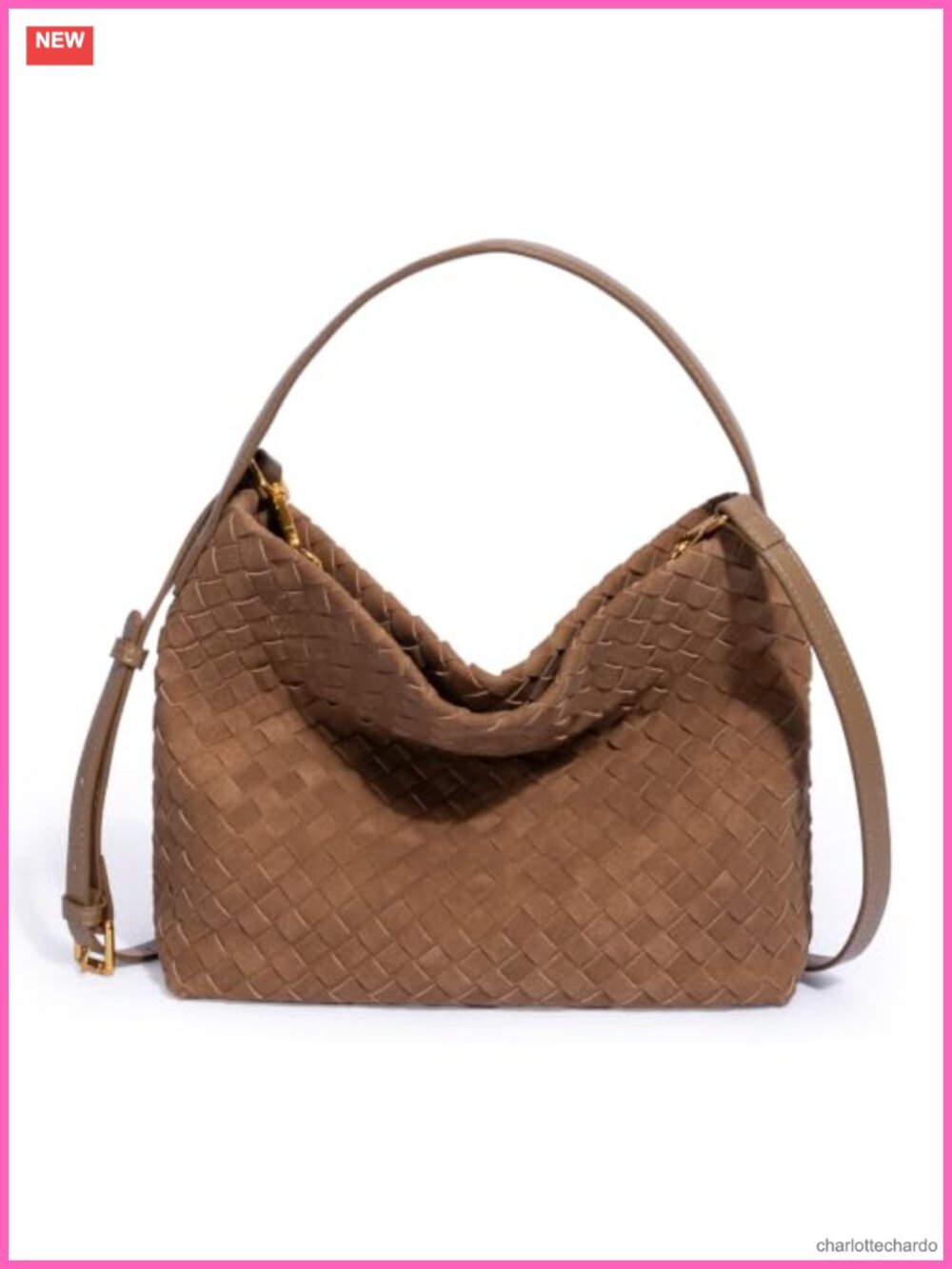 Woven Tote Bag for Women Top Handle Shoulder Hobo Handbag Faux Leather PU